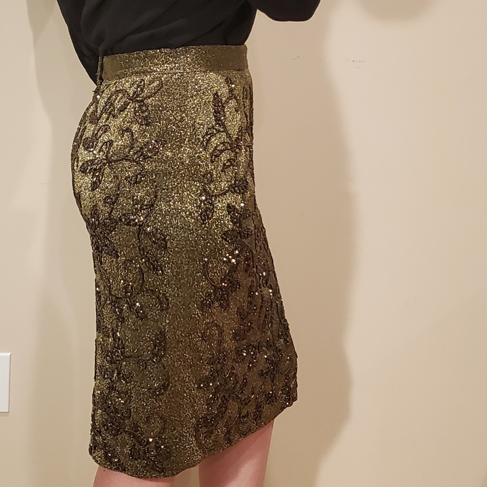 Carmen Marc Valvo beaded skirt